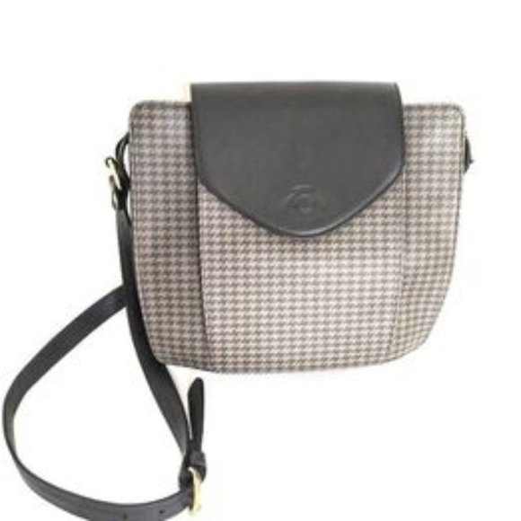 Ghurka Handbags - Ghurka Vintage Derby Stone Black Leather Crossbody